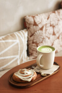 Photo culinaire d'un coffee shop pour contenu Instagram